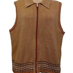Vintage Woolrich Knit Zip Up Sweater Vest